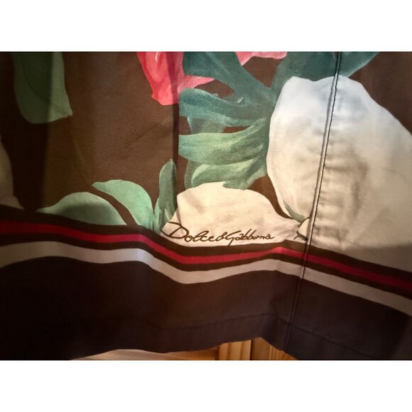 Dolce & Gabbana Floral Print Mid-Length Men’s Swim Shorts US Size S - Picture 9 of 16